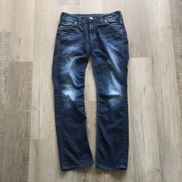 Silver jeans suki Baby boot blue jeans